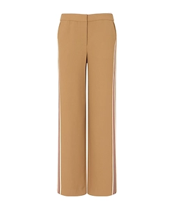 Veronica Beard Side-Stripe Wide-Leg Pants