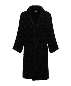 Baroque Lace-Up Bathrobe