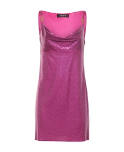 Embellished Viscose Mini Dress
