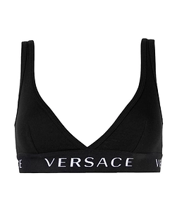 Logo-Print Bra