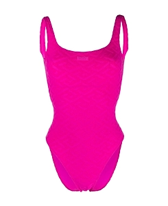Versace Greca Pattern One Piece Swimsuit