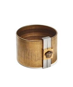 Versace Textured Medusa Cuff Bracelet