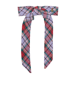 Vivienne Westwood Rtw Tartan Bow Hair Clip