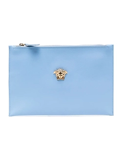 Medusa-Plaque Clutch Bag