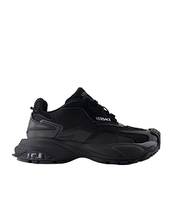 Versace Mercury Combination Lace-Up Sneakers