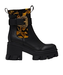Buckle-Detail Platform Boots