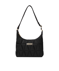 Versace Zip-Up Padded Shoulder Bag