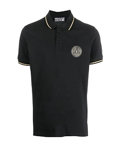 Chest Logo-Patch Polo Shirt
