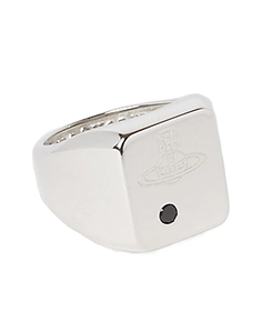 Vivienne Westwood Carlo Signet Logo Engraved Ring