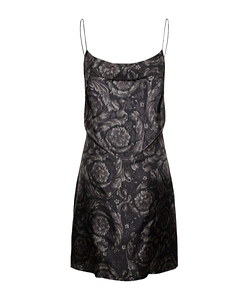 Printed Suspenders Dress