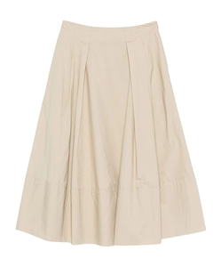 Woolrich Pleated Poplin Maxi Skirt