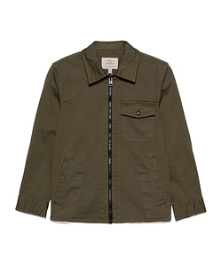 Tonal Stitching Cotton Blend Jacket