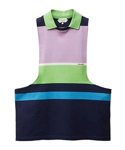 Versace Striped Sleeveless Top
