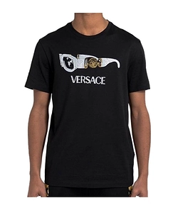 Sunglasses Sequinned Embroidery T-Shirt