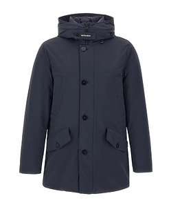 Woolrich Buttoned Hooded Coat
