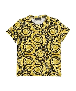 Versace Kids Baroque Printed Crewneck T-Shirt