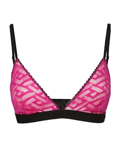 Tulle Letter Combination Triangle Bra