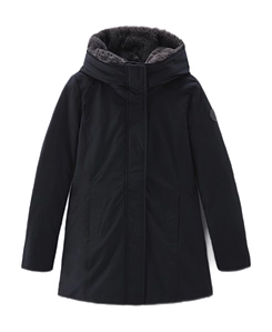 Woolrich Logo-Patch Zip-Up Padded Coat