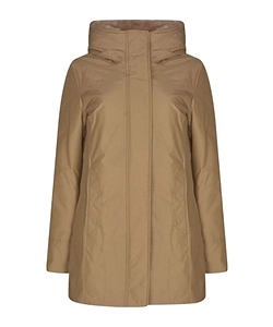 Woolrich Logo-Patch Zip-Up Padded Coat