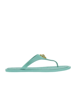 Versace Alia Thong Strap Flat Sandals