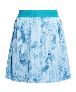 Versace Jeans Couture Barocco Pattern Pleated Skirt