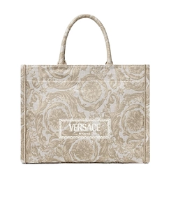 Athena Logo Embroidered Tote Bag