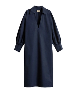 Woolrich V-Neck Poplin Dress