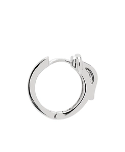 Vivienne Westwood Logo Engraved Hoop Earrings