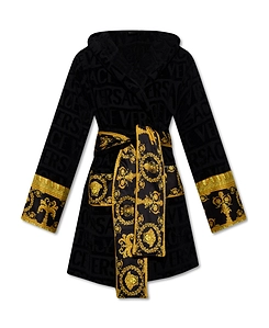 Baroque Printed Belted Waist Robe
