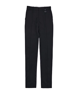 Mid-Rise Wool Tailored Trousers