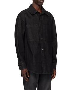 Logo Print Denim Shirt