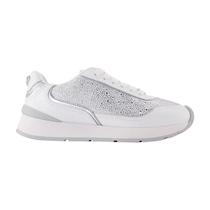 Versace Embellished Lace-Up Sneakers