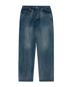 Faded Straight-Leg Jeans
