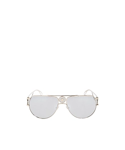 Versace Double Bridge Aviator-Frame Sunglasses