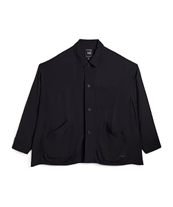 Button-Up Front-Pocket Shirt