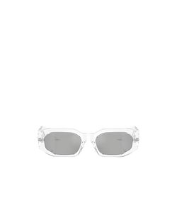 Versace Eyewear Geometric Frame Logo-Detail Sunglasses