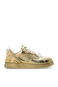 Versace Greca-Embossed Lace-Up Sneakers