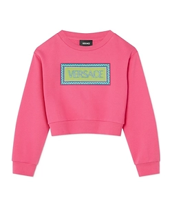 Versace Kids Logo Patch Sweatshirt