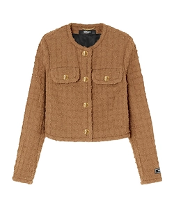 Versace Heritage Button-Up Tweed Jacket