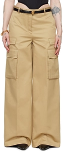 Versace High-Waist Wide-Leg Cargo Trousers