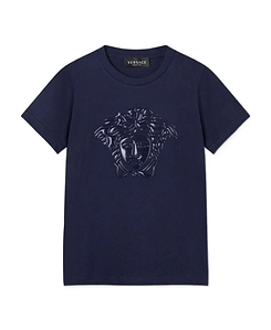 Versace Kids Medusa Head Motif Crewneck T-Shirt