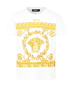 Versace Kids Medusa Printed Crewneck T-Shirt