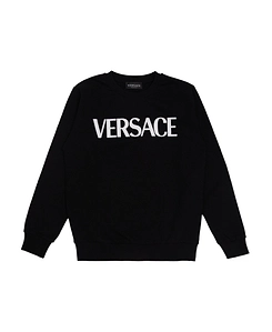 Versace Kids Logo Printed Crewneck Sweatshirt