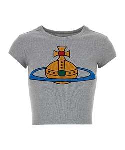 Vivienne Westwood Orb Printed Ribbed T-Shirt