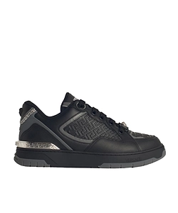 Versace Logo Embossed Low-Top Sneakers
