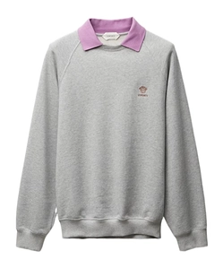 Logo-Embroidered Polo Sweatshirt