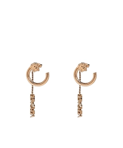 Versace Long Logo Earrings
