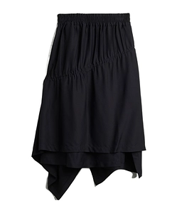 Y-3 Asymmetric Midi Twill Skirt