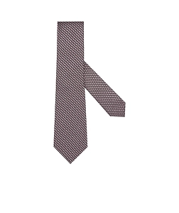 Zegna Geometric-Patterned Jacquard Tie
