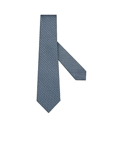 Zegna Geometric-Patterned Jacquard Tie
